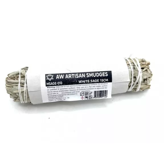 Verpacktes Räucherbündel – Weißer Salbei 15 cm Verpacktes Räucherbündel – Weißer Salbei 15 cm