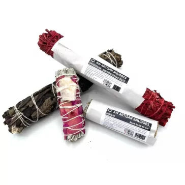   Verpacktes Räucherbündel – Weißer Salbei und Zeder 10 cm