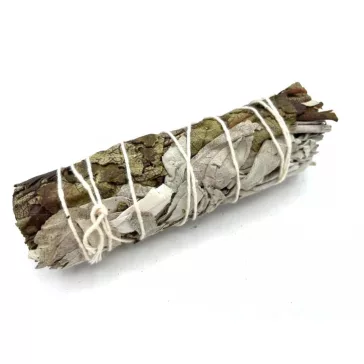   Verpacktes Räucherbündel – Weißer Salbei und Yerba Santa 10 cm