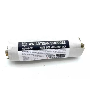   Verpacktes Räucherbündel – Weißer Salbei und Rosmarin 10 cm