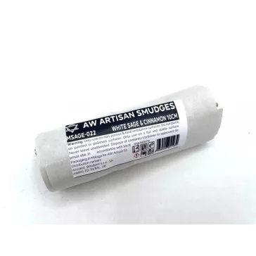 Verpacktes Räucherbündel – Weißer Salbei und Zimt 10 cm