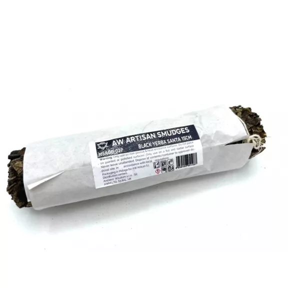 Verpacktes Räucherbündel – Schwarzer Salbei 15 cm Verpacktes Räucherbündel – Schwarzer Salbei 15 cm