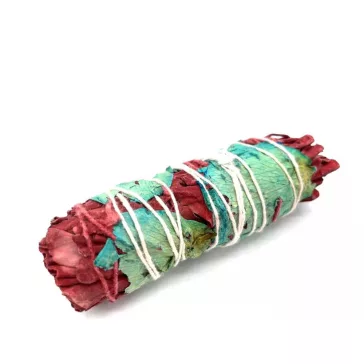   Verpacktes Räucherbündel – Drachenblut, Blumen und Salbei 10 cm