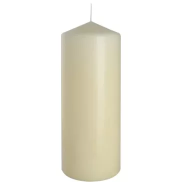 Zylinderkerze 80x200mm - Cremefarben