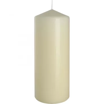 Zylinderkerze 80x200mm - Cremefarben