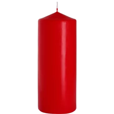 Zylinderkerze 80x200mm - Rot