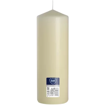 Zylinderkerze 80x250mm - Cremefarben
