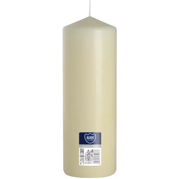 Zylinderkerze 80x250mm - Cremefarben Zylinderkerze 80x250mm - Cremefarben
