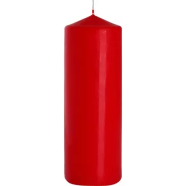 Zylinderkerze 80x250mm - Rot