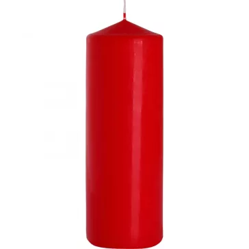 Zylinderkerze 80x250mm - Rot