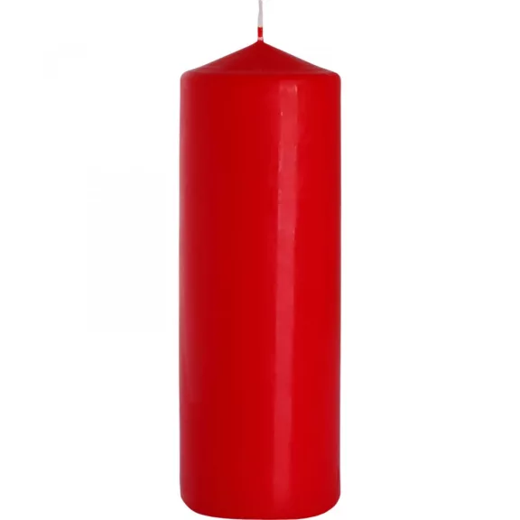 Zylinderkerze 80x250mm - Rot