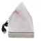 Hochwertige USB-Salzlampe in Form einer weißen Pyramide – 9 cm (mit Farbwechsel) 