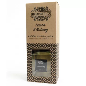 Zitrone & Muskatnuss Raumduft mit Bambusstäbchen 200ml