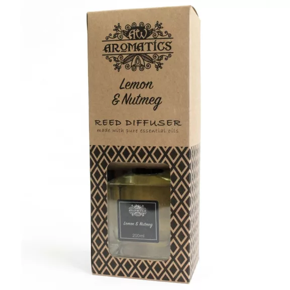 Zitrone & Muskatnuss Raumduft mit Bambusstäbchen 200ml