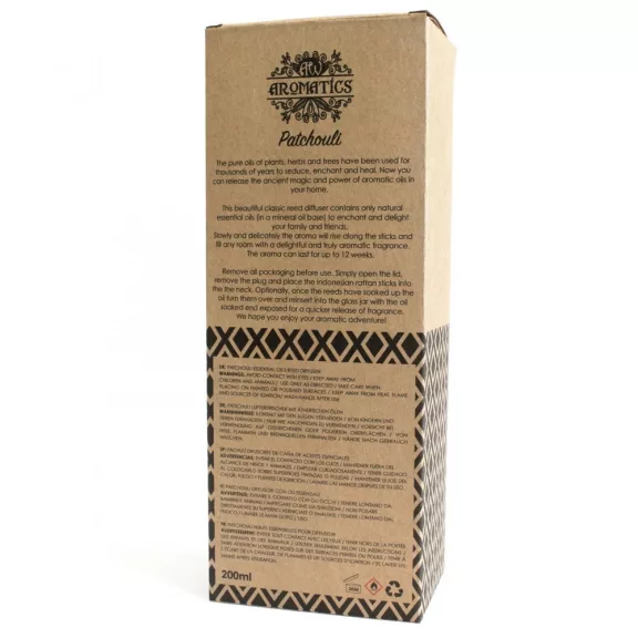 Patchouli Raumduft mit Bambusstäbchen 200ml Patchouli Raumduft mit Bambusstäbchen 200ml