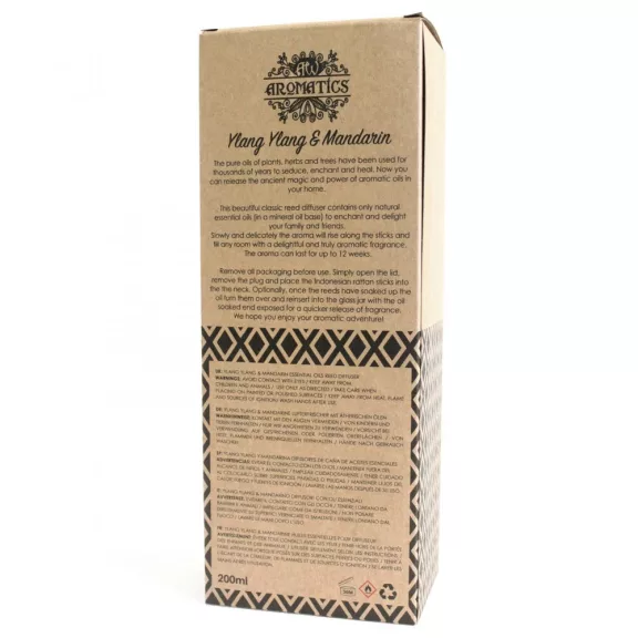 Ylang Ylang & Mandarine Raumduft mit Bambusstäbchen 200ml