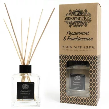 Pfefferminze & Weihrauch Raumduft mit Bambusstäbchen 200ml