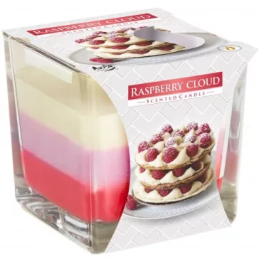 Regenbogen-Duftkerze im Glas-Rose