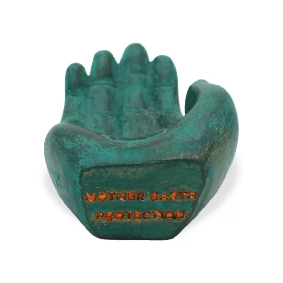 Räucherhalter – Hand – Schutz (grün)