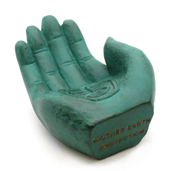 Räucherhalter – Hand – Schutz (grün)