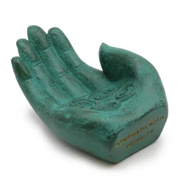 Räucherhalter – Hand – Kraft (grün)