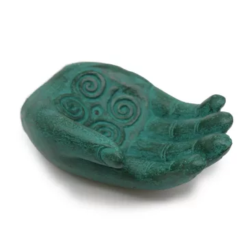 Räucherhalter – Hand – Kraft (grün)