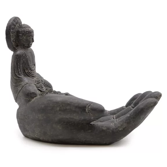 Buddha Räucherstäbchenhalter – Hand (schwarz) Buddha Räucherstäbchenhalter – Hand (schwarz)