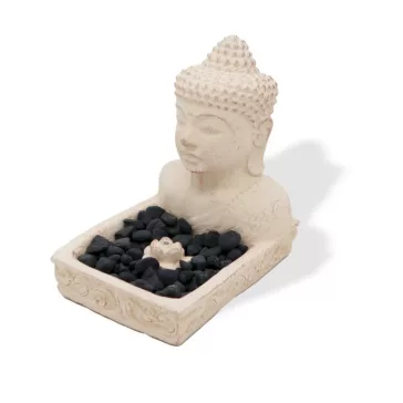Buddha Feng Shui Räucherhalter (cremefarben)
