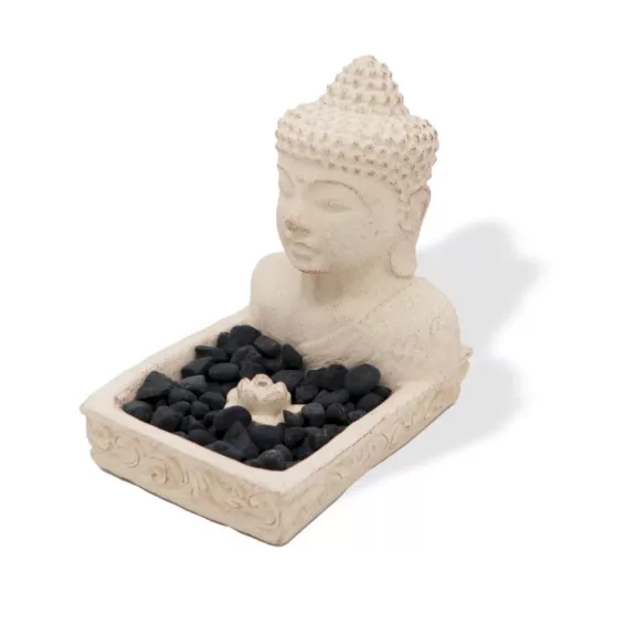 Buddha Feng Shui Räucherhalter (cremefarben) Buddha Feng Shui Räucherhalter (cremefarben)