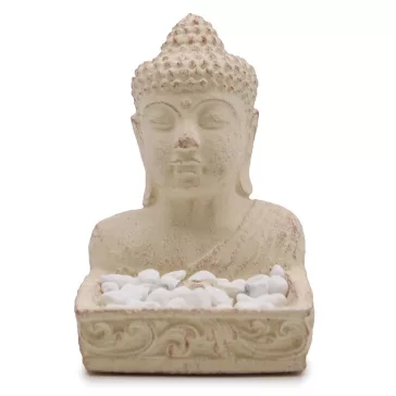 Buddha Feng Shui Räucherhalter (cremefarben)