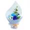 Stehendes Seifenblumenstrauß - Blau