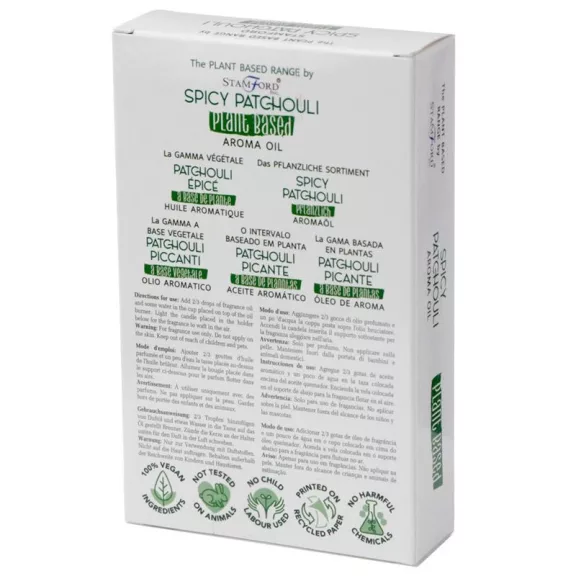 Stamford Pflanzliches Patchouli Aromaöl mit Gewürzen (10ml)