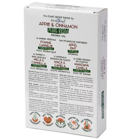  Stamford Pflanzenbasiertes Apfel-Zimt-Duftöl (10ml)