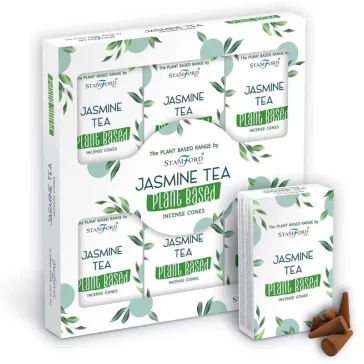 Pflanzliche Räucherkegel - Jasmin Tee