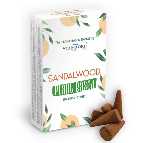 Pflanzliche Räucherkegel - Sandelholz Pflanzliche Räucherkegel - Sandelholz