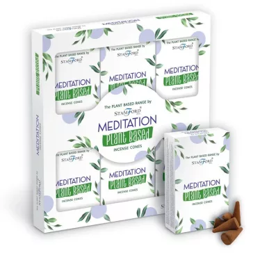 Pflanzliche Räucherkegel - Meditation