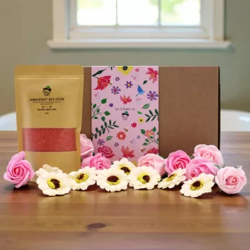 Wild Hare Badesalz mit Blumen – Leidenschaft