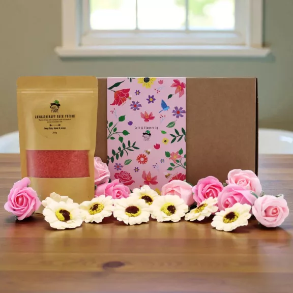 Wild Hare Badesalz mit Blumen – Leidenschaft Wild Hare Badesalz mit Blumen – Leidenschaft