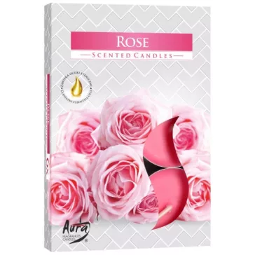 Duft-Teelichter – 6 Stück – Rose