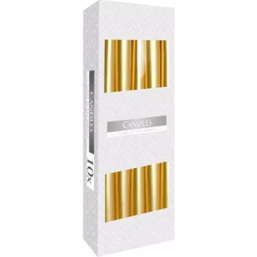 Getauchte Spitzkerzen – Gold