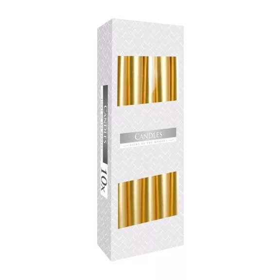 Getauchte Spitzkerzen – Gold Getauchte Spitzkerzen – Gold