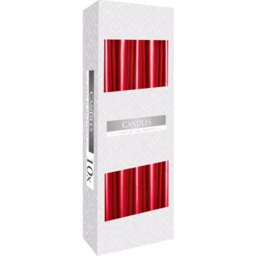 Getauchte Spitzkerzen – Rot Metallic