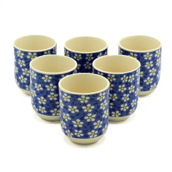 Tee-Becher - Blaue Gänseblümchen Tee-Becher - Blaue Gänseblümchen