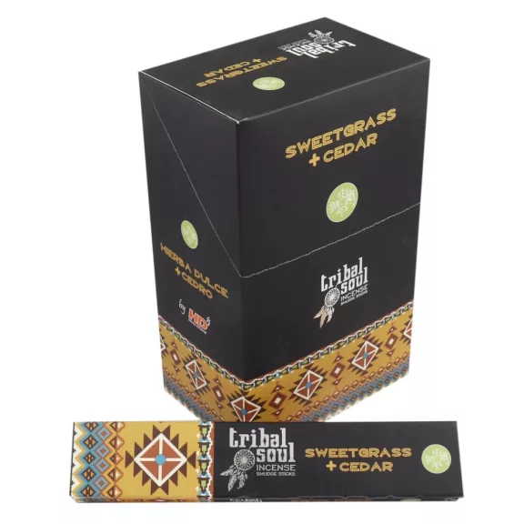 Tribal Räucherstäbchen – Süßgras und Zeder Tribal Räucherstäbchen – Süßgras und Zeder
