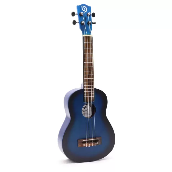 Handgefertigte Ukulele - Blau Schattiert (4 Saiten) Handgefertigte Ukulele - Blau Schattiert (4 Saiten)