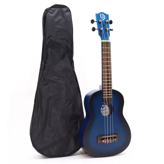 Handgefertigte Ukulele - Blau Schattiert (4 Saiten) Handgefertigte Ukulele - Blau Schattiert (4 Saiten)
