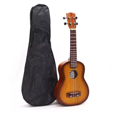 Handgefertigte Ukulele - Orange Schattiert (4 Saiten)