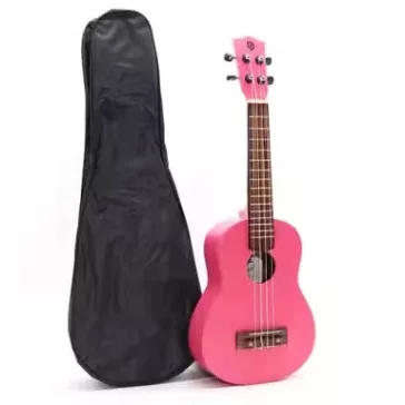 Handgefertigte Ukulele - Rosa (4 Saiten)