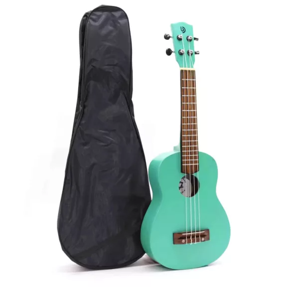 Handgefertigte Ukulele - Türkis (4 Saiten)