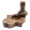 Kleiner Mango-Holz „Flüssiger Rauch“ Räucherstäbchenhalter – Hamsa
